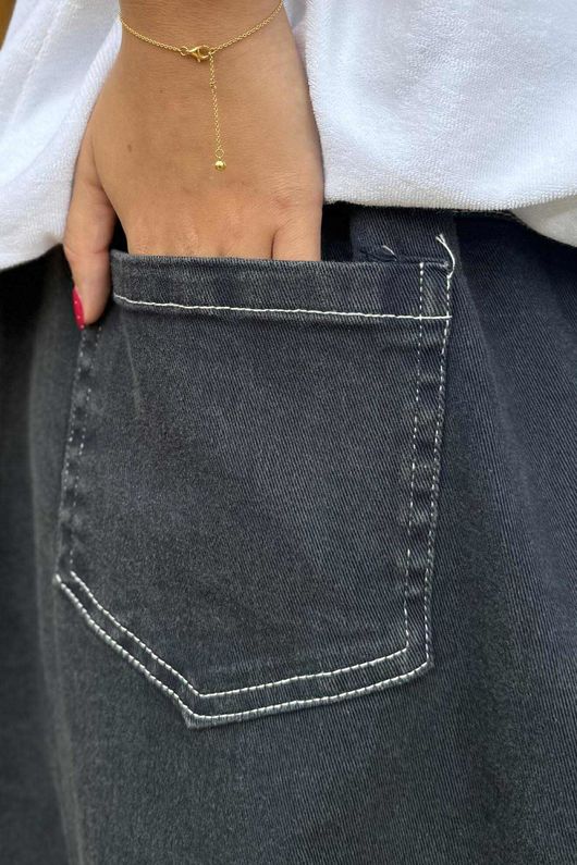 Duran Zig Barrel Leg Jean Vintage Indigo